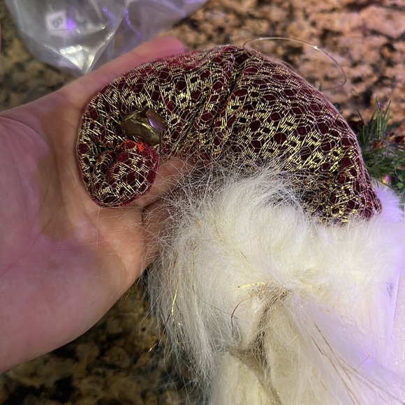 Christmas items hanging Santa + wine bottle decor - Picture 4 of 9